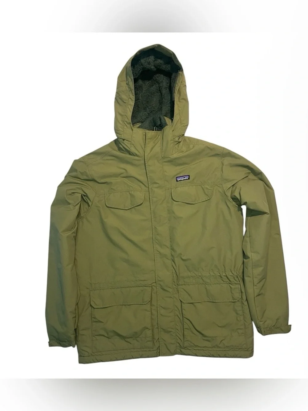 Patagonia Isthmus Parka Military Field Hooded Jacket - industrial Green